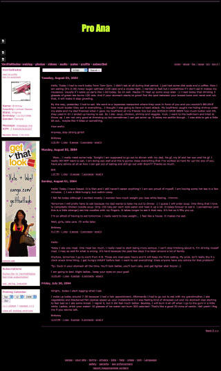 Brittney Reynolds'/Kimberly Rose's High School Xanga Page