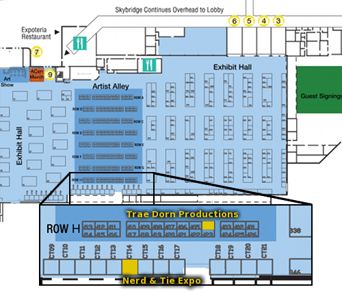 Anime Central 2016 vendor map