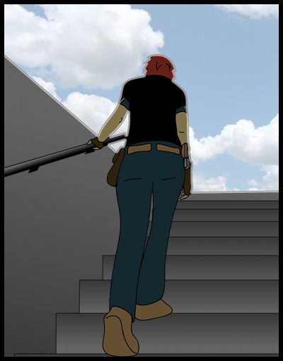 Friday climbing stairs
