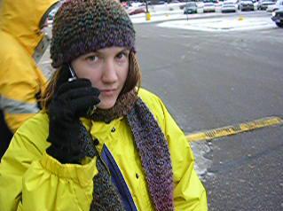 Erika on the phone...