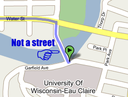 There is no street there