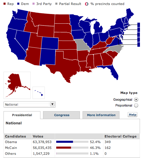 Electoral College Map